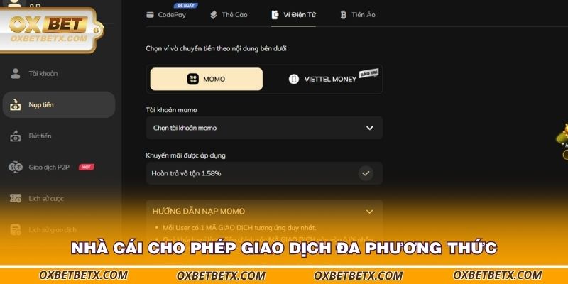 nha-cai-cho-phep-giao-dich-da-phuong-thuc